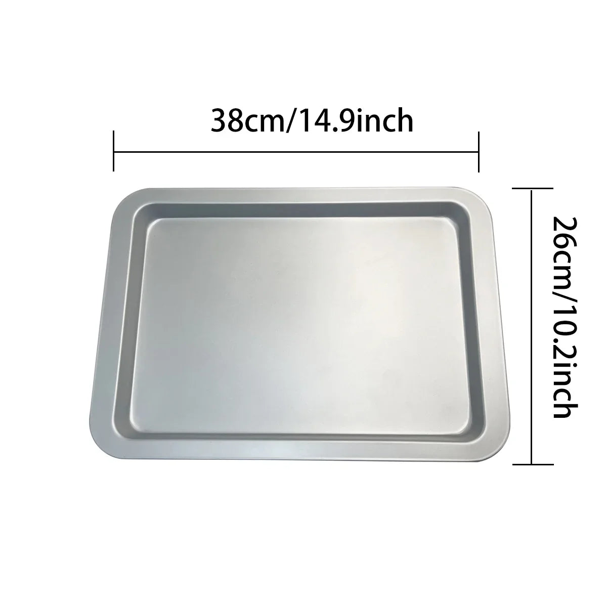 HELONG Cookie Sheet with Rack ,Carbon Steel Oven Bakeware, 15"x10" Kitchen Cooking Baking Trays, Baking Sheet Pan for Roasting Broiling Bacon Meat Steak