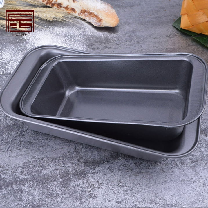 LIMICAR Loaf Pan Set of 2,9x5 Bread Pan,Carbon Steel Bread Loaf Pan For Bread Meatloaf Lasagna Cake,Dishwasher Safe,Black