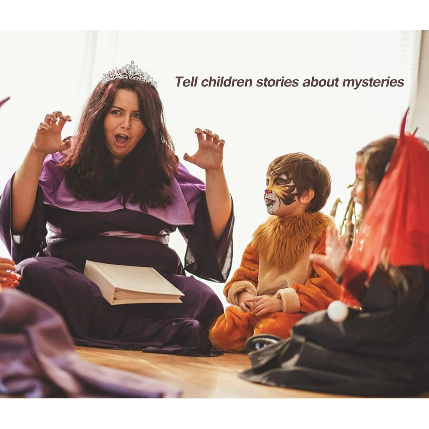 HOWAF Birthday Tiara for Women, Tiara for Women AB Rhinestone, Happy Birthday Queen Tiara for Women Birthday Crown Sash 2 Pack, Silver