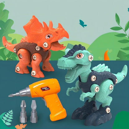 JUGAAD LIFE Dinosaur Toys Take Apart Dinosaur Toys for Boys 3-6 Years Old with Electric Drill for Kids 3-5 5-7 Construction Building Toy Party Christmas Birthday Gifts for Toddlers Boys Girls