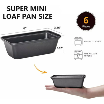 Pan,Carbon Steel Bread Toast Mold for Bakeware,Homemade Cakes,Black