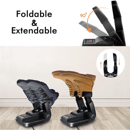 BAOKALER Boot Dryer Shoe Dryer, Glove Dryer & Boot Warmer with Heat Blower, Portable Adjustable Rack and Timer, Folding Design & Quick Drying for Shoes, Gloves, Hats, Socks, Ski Boots, Smart Panel