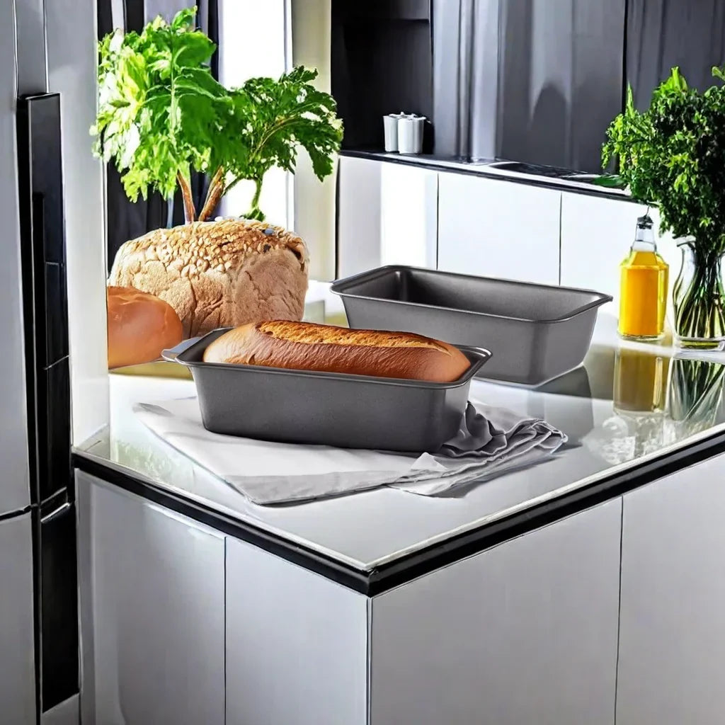 Pan,Carbon Steel Bread Toast Mold for Bakeware,Homemade Cakes,Black