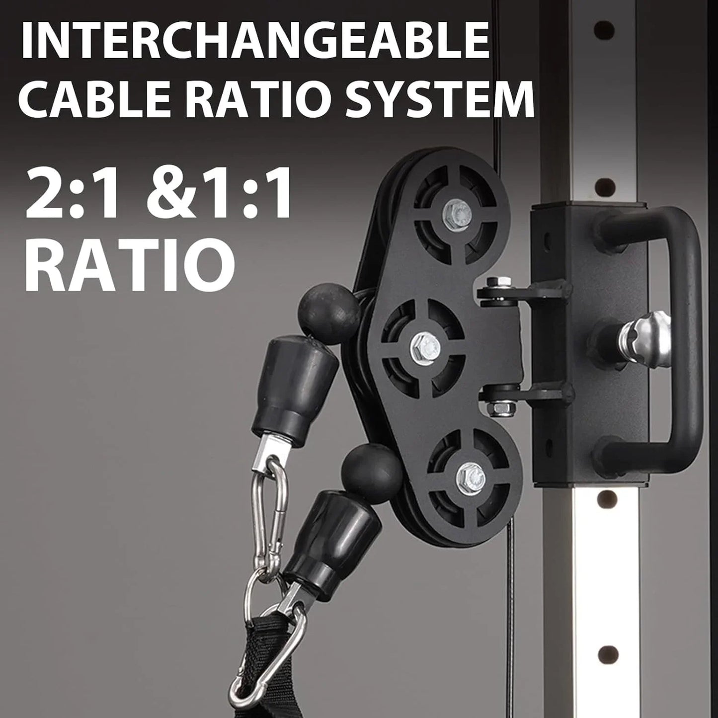 Syedee Functional Trainer with 352lbs Weight Stack, 2:1&1:1 Ratio System Cable Crossover Machine with Independent Double Pulley System, 2000lbs Multi-Functional Chest Fly Machine