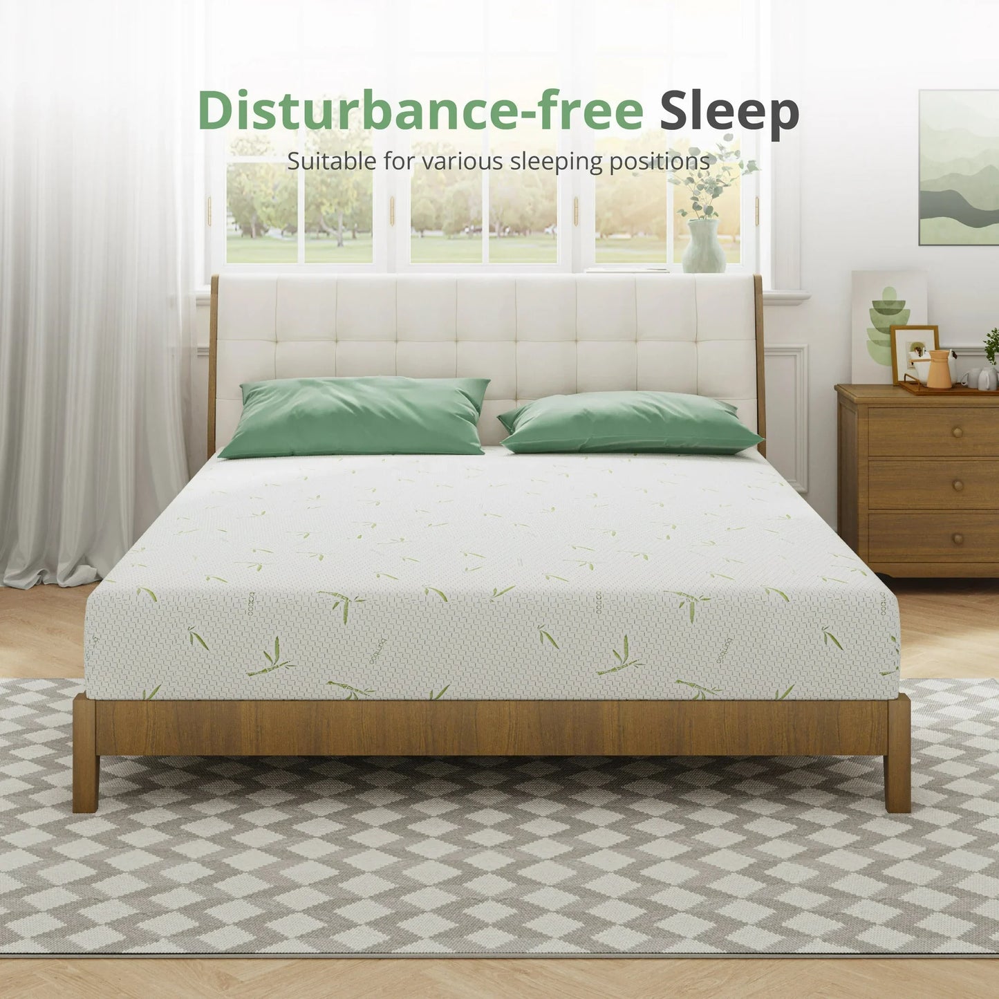 SynthoSpace Twin Mattress, 8 inch Gel Memory Foam Mattress in a Box, Medium