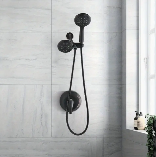 WYR-VIO Shower Head with Handheld, High Pressure Shower Head with Hose Bracket Rubber Washers