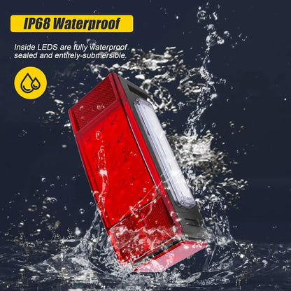 EXERAUO Boat Trailer Lights, Led Trailer Lights Submersible Kit, Brake Stop Turn Tail LIghts, Trailer Light Kit for 12V Utility Trailer Boat Truck RV Snowmobile