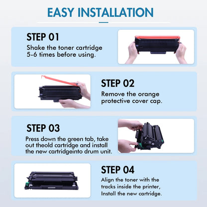 TN450 Toner Cartridges 2-Pack High Yield Replacement for Brother TN450 TN-450 TN420 TN-420 HL-2270DW HL-2280DW DCP-7065DN MFC-7360N MFC-7860DW HL-2240D DCP-7060D MFC7460DN MFC7240 Printer (Black)