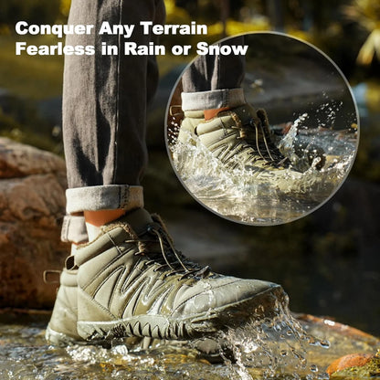 Men's Hiking Trekking Waterproof Winter Barefoot Shoes, Walking Hiking Boots for Women Men Trail Running Healthy Non-Slip