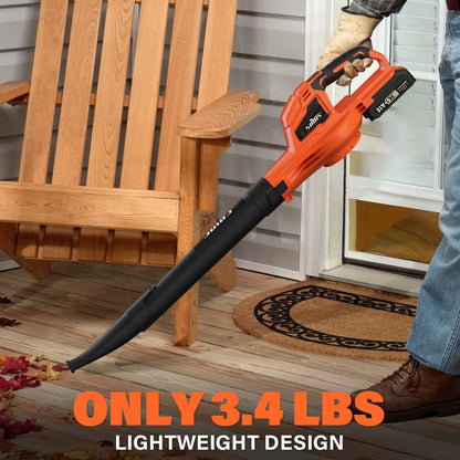 SOYUS 20V Electric Leaf Blower, Leaf Blower Cordless with Two 2.0Ah Batteries and Charger, 150mph