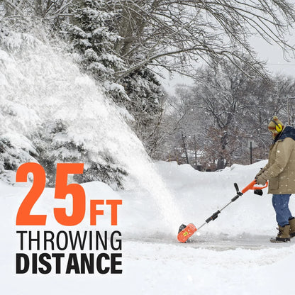 MAXLANDER Cordless Snow Shovel, 20V 11-Inch Electric Battery Snow Blower with Adjustable Handle (4.0Ah Battery, Charger and Cover Included)