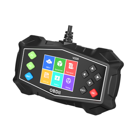 Professional OBD2 Diagnostic Scanner Tool - Engine Check Light Code Reader, Battery Voltage Tester, I/M Readiness, Reset, and Code Eraser, Suitable for All OBD II Protocol Car & Truck Since 1996