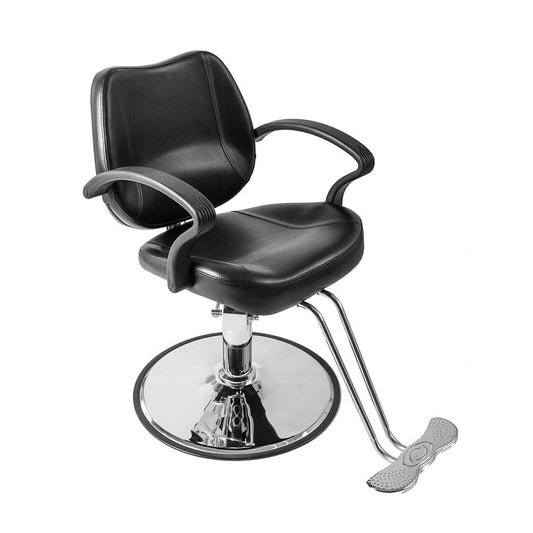Zimtown Classic Hydraulic Barber Chair, for Salon Beauty Spa Haircutting Hair Styling, Barber Shop Equipment, Heavy Duty Frame (Black)