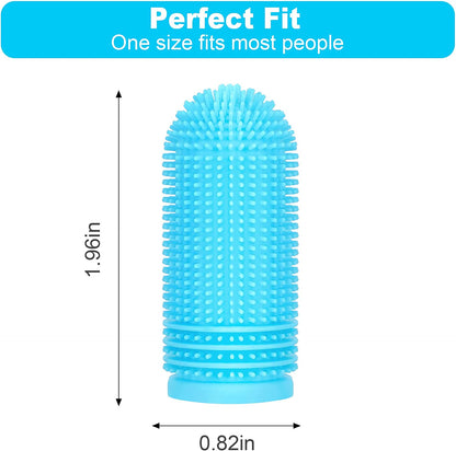 4 Pack Dog Toothbrush for Dog Teeth Cleaning, Dog Finger Toothbrush, Full Surround Bristles, 360 Dog Fingerbrush Toothbrush, Dog Tooth Brushing Kit, Cat Toothbrush, Dental Care for Puppies, Cats